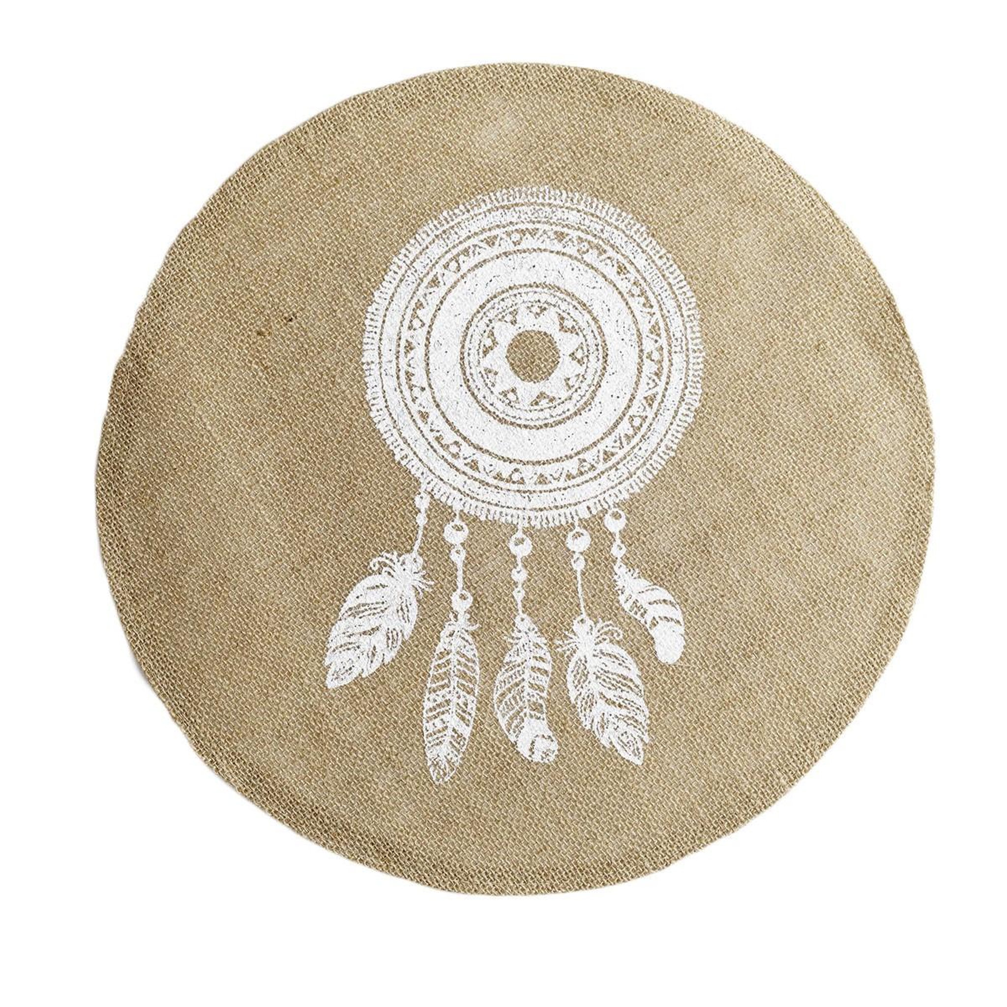 Douceur d'Intérieur Set de Table Jute Rond  Indila  38cm Naturel