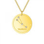 Voir la diapositive 1 : SC CRYSTAL Collier astrologie  Taureau  SC Crystal orné de Cristaux scintillants en Acier Finement doré