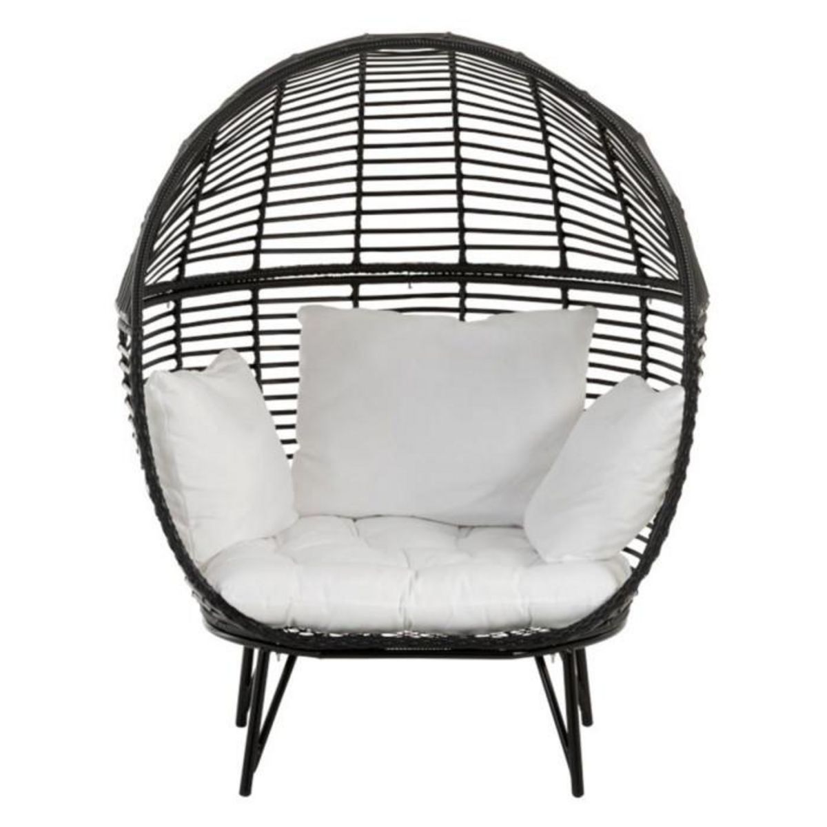 Paris Prix Fauteuil Design Ovale  Aciera  151cm Noir