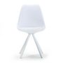 Voir la diapositive 2 : VS VENTA-STOCK Pack 2 chaises Salle à Manger Cross Style Nordique Blanc, 54 cm x 49 cm x 84 cm