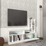 Voir la diapositive 4 : Habitat et Jardin Meuble TV en bois  Dolunay  - 164 x 25 x 91 cm - Blanc