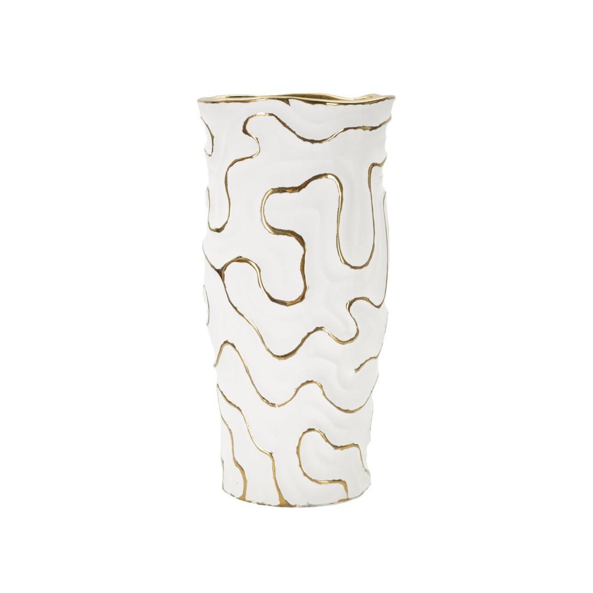 Paris Prix Vase design en céramique  adore  32cm blanc