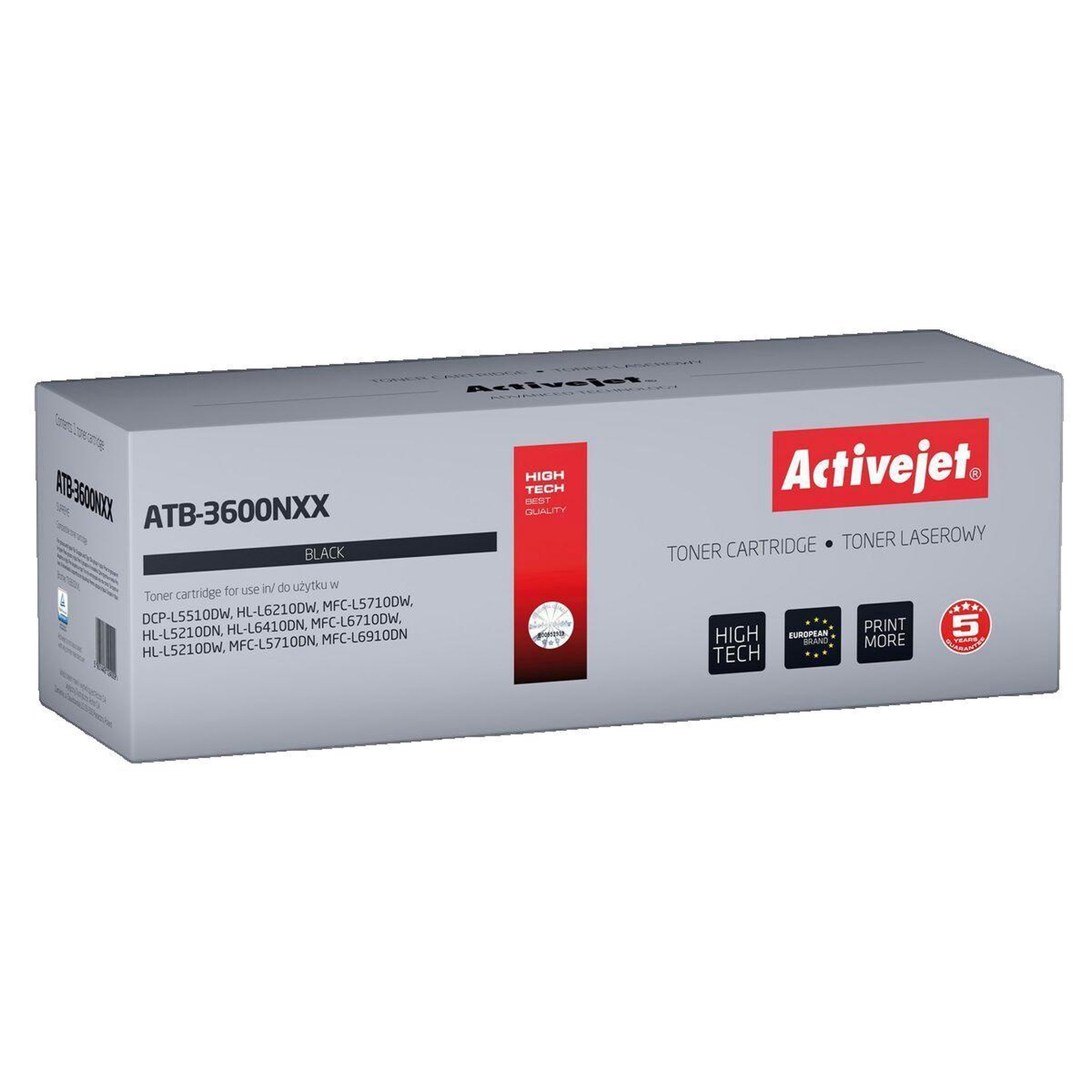 Brother Toner Activejet ATB-3600NXX Noir