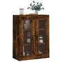 Voir la diapositive 4 : VIDAXL Armoire murale chene fume 69,5x34x90 cm