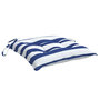 Voir la diapositive 5 : VIDAXL Coussins de chaise lot de 4 rayures bleues blanches 50x50x7 cm