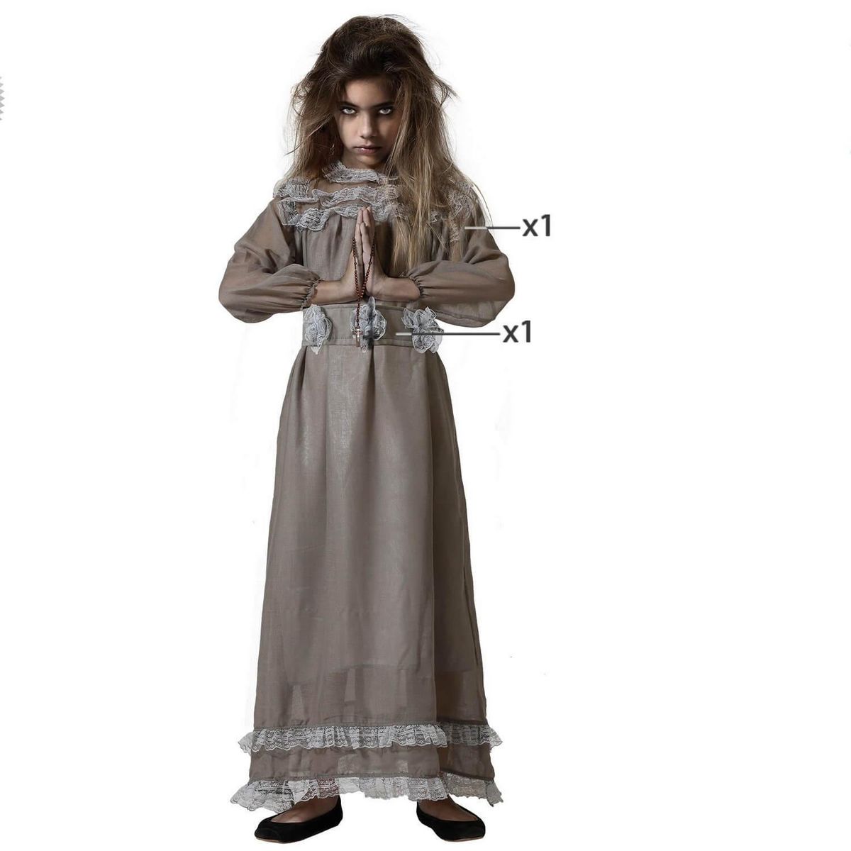 ATOSA Déguisement de communion - fille - 7/9 ans (122 à 134 cm)