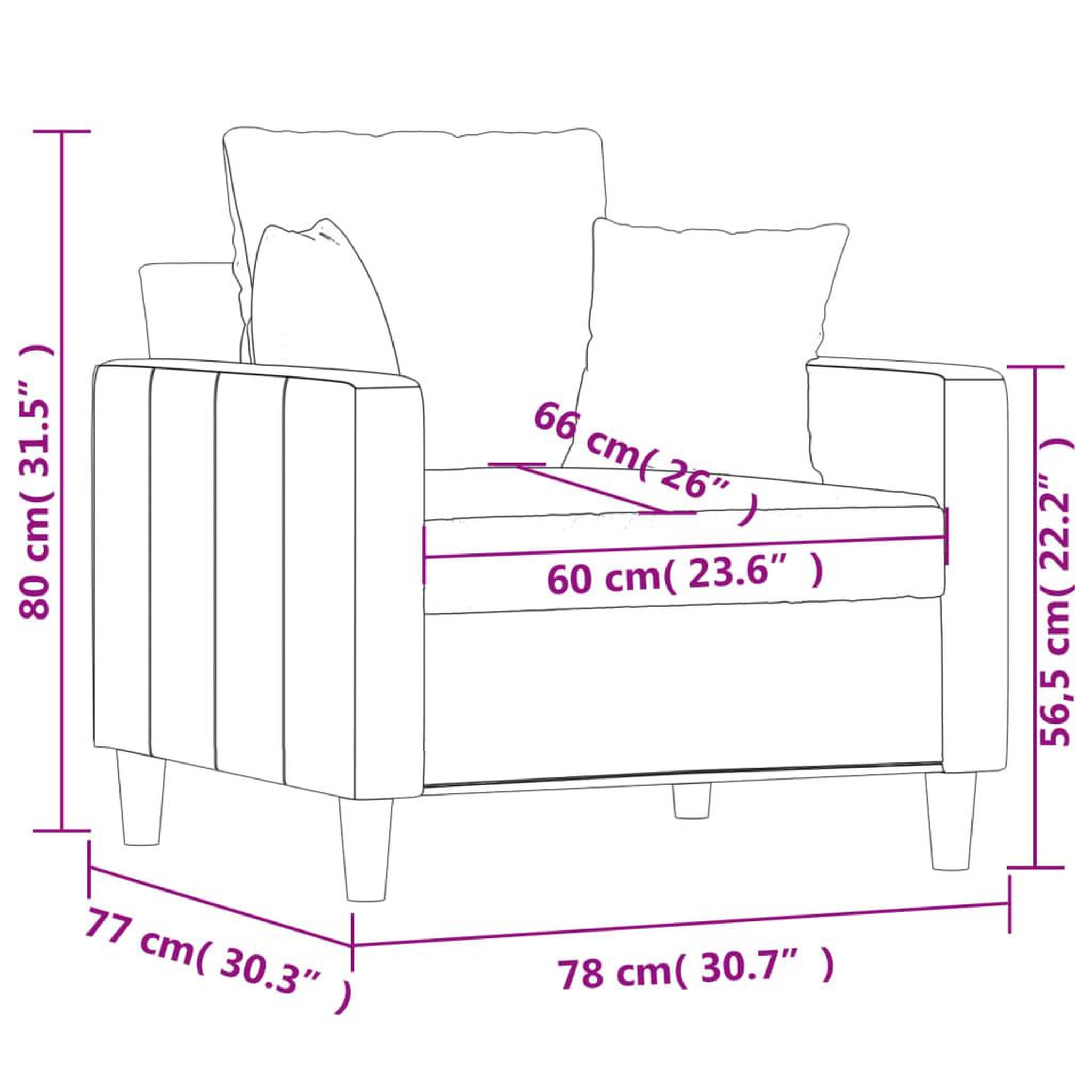 Voir la diapositive 6 : VIDAXL Fauteuil Gris clair 60 cm Velours