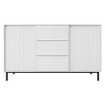 BEST MOBILIER Girona - buffet bas - blanc - 153 cm. Coloris disponibles : Blanc