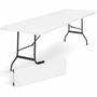 Voir la diapositive 4 : ID MARKET Table pliante d'appoint portable 180 CM pour camping ou réception