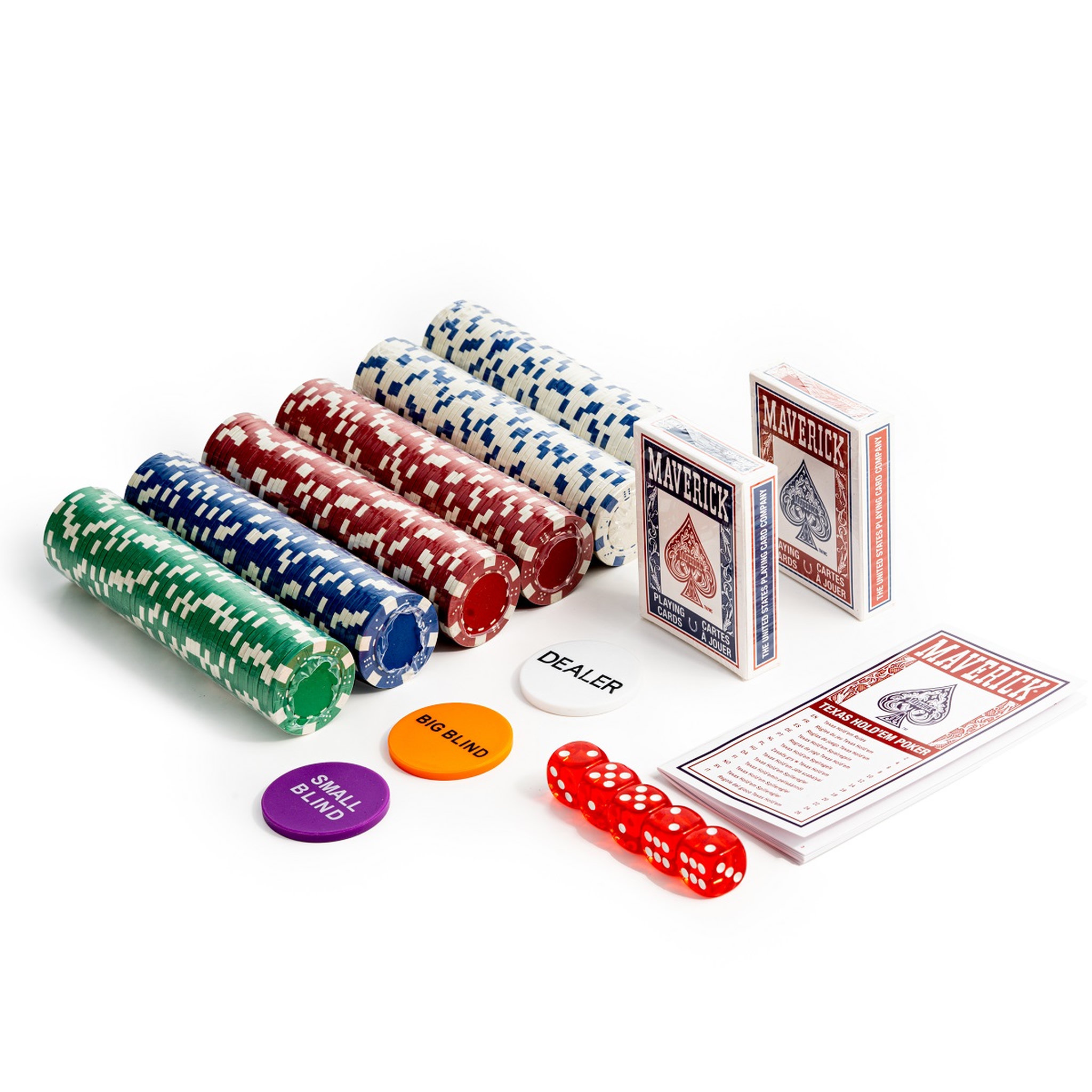 Voir la diapositive 2 : CARTAMUNDI Poker mallette Maverick 300 jetons 