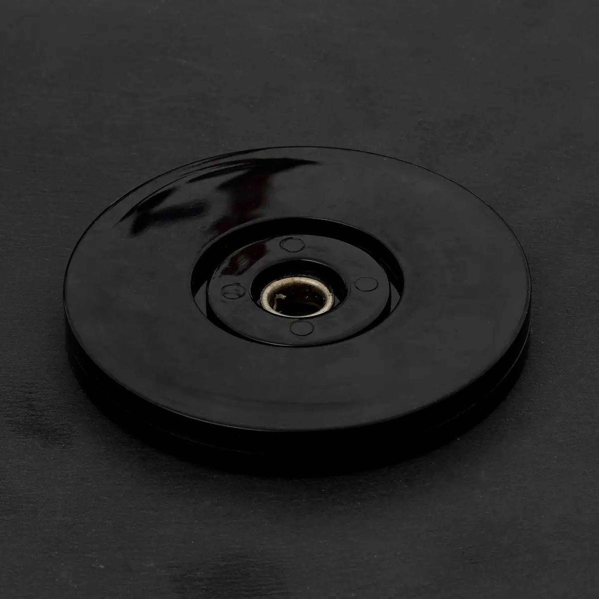 Voir la diapositive 2 : SECRET DE GOURMET Plateau de présentation  tournant  32cm gris foncé