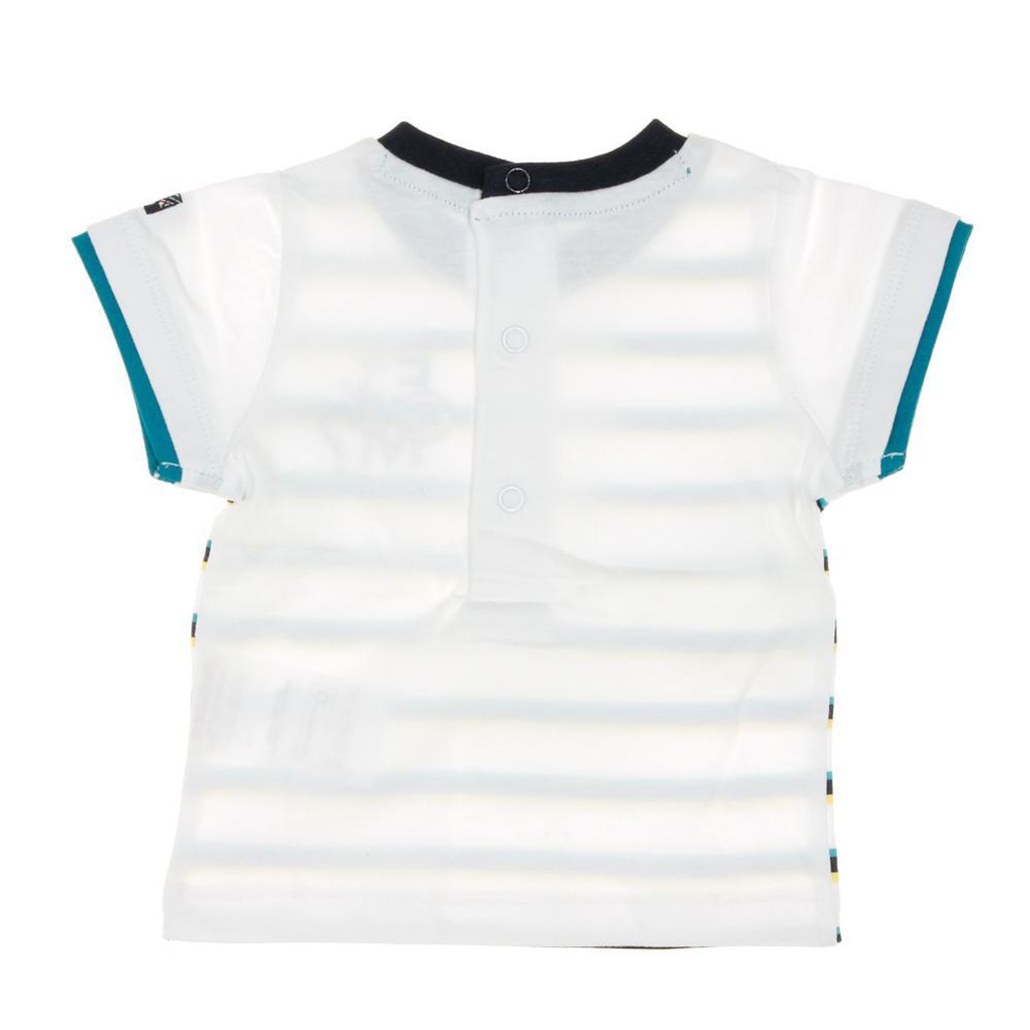 Voir la diapositive 2 : ELLE EST OU LA MER T shirt  à Rayures Garçon EOM Ezafio