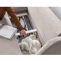 Voir la diapositive 3 : BEST MOBILIER Royal - canapé d'angle gauche - 4 places - convertible avec coffre - en velours