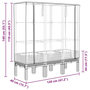 Voir la diapositive 6 : VIDAXL Jardiniere surelevee avec housse aspect rotin 120x40x140 cm