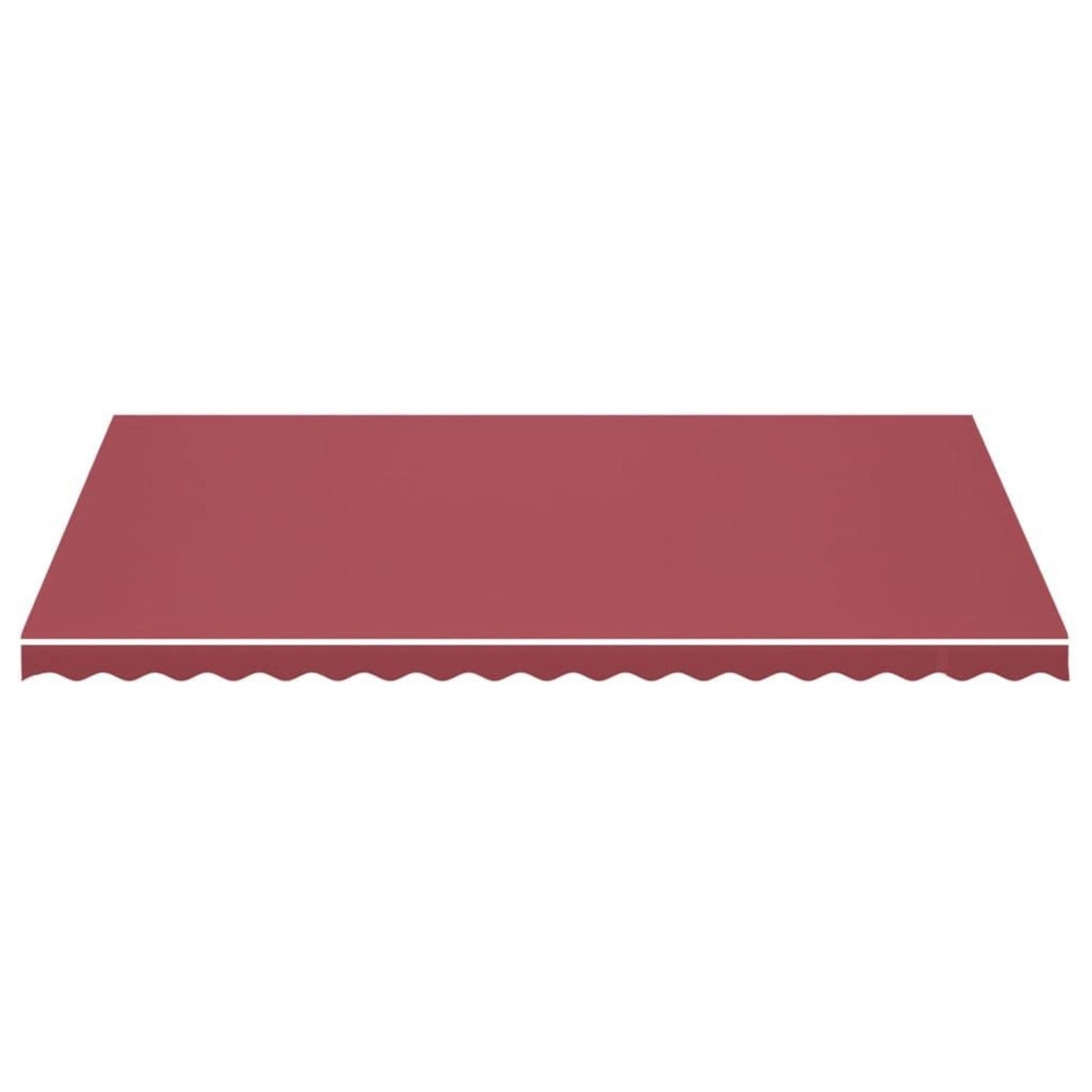 VIDAXL Tissu de remplacement pour auvent Bordeaux rouge 5x3 m