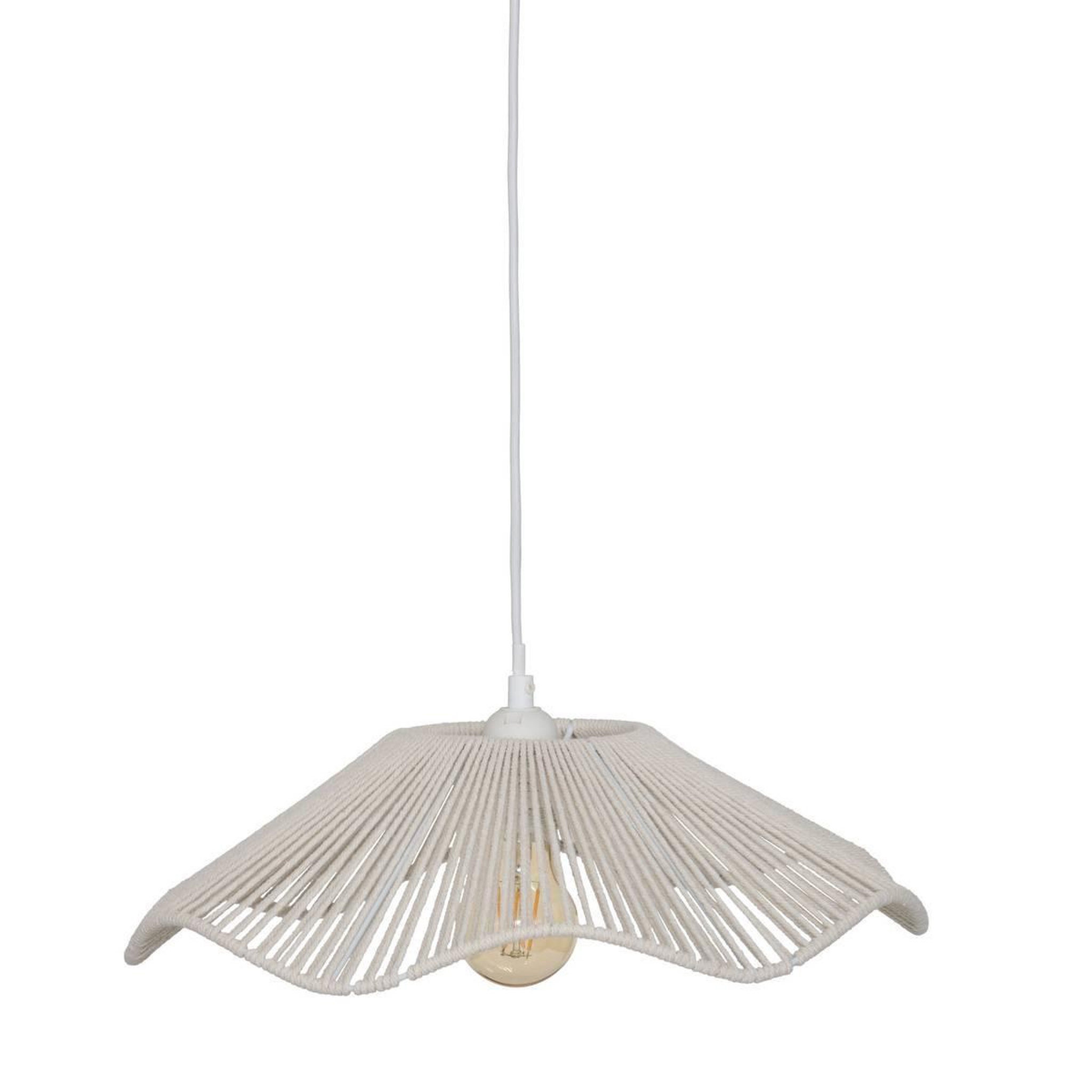 ATMOSPHERA Lampe Suspension Ondulée  Galt  38cm Blanc