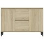 Voir la diapositive 5 : VIDAXL Buffet chene sonoma 104x35x70 cm bois d'ingenierie
