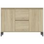 Voir la diapositive 5 : VIDAXL Buffet chene sonoma 104x35x70 cm bois d'ingenierie