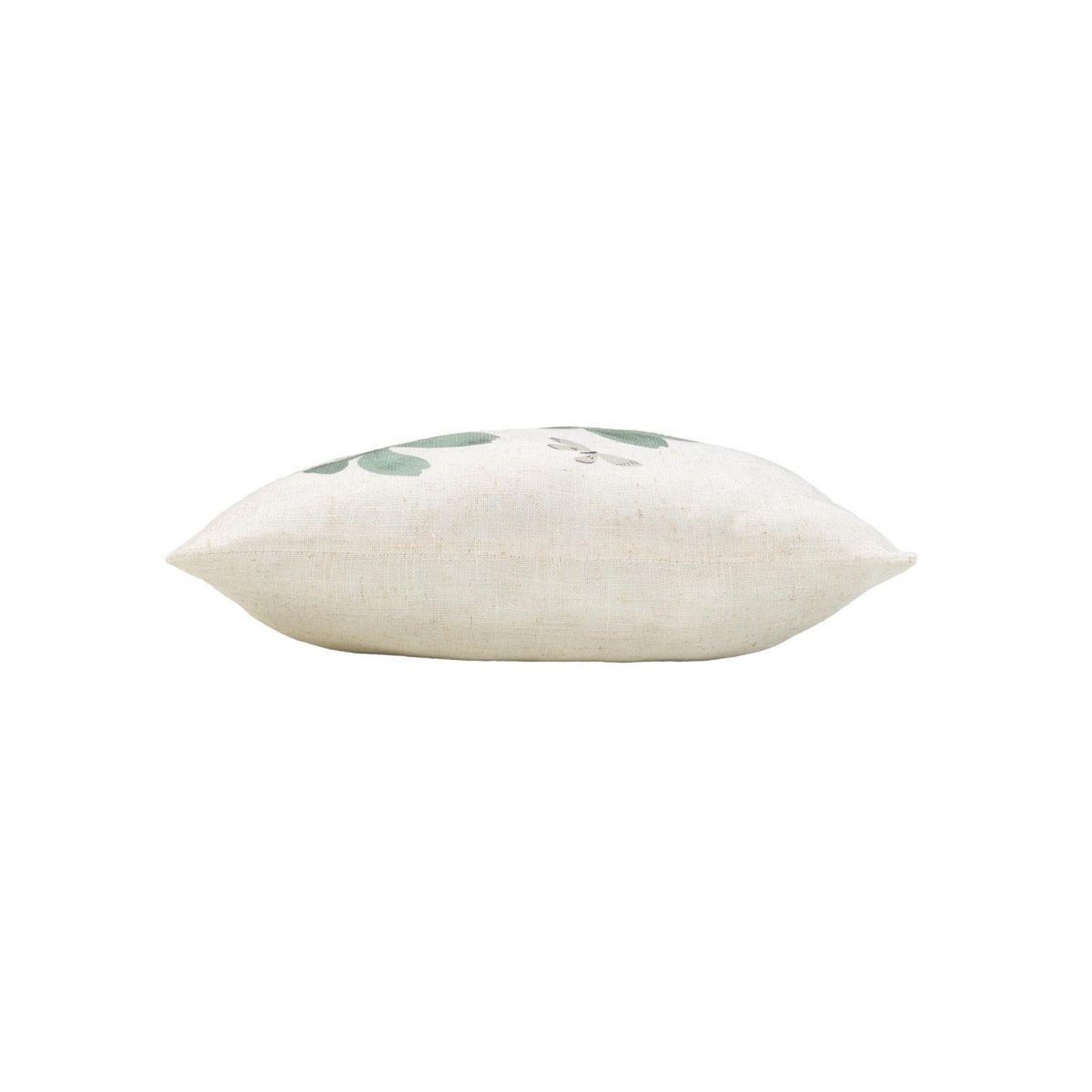 Voir la diapositive 2 : Douceur d'Intérieur Coussin déco imprimé  palmiflore  45x45cm vert