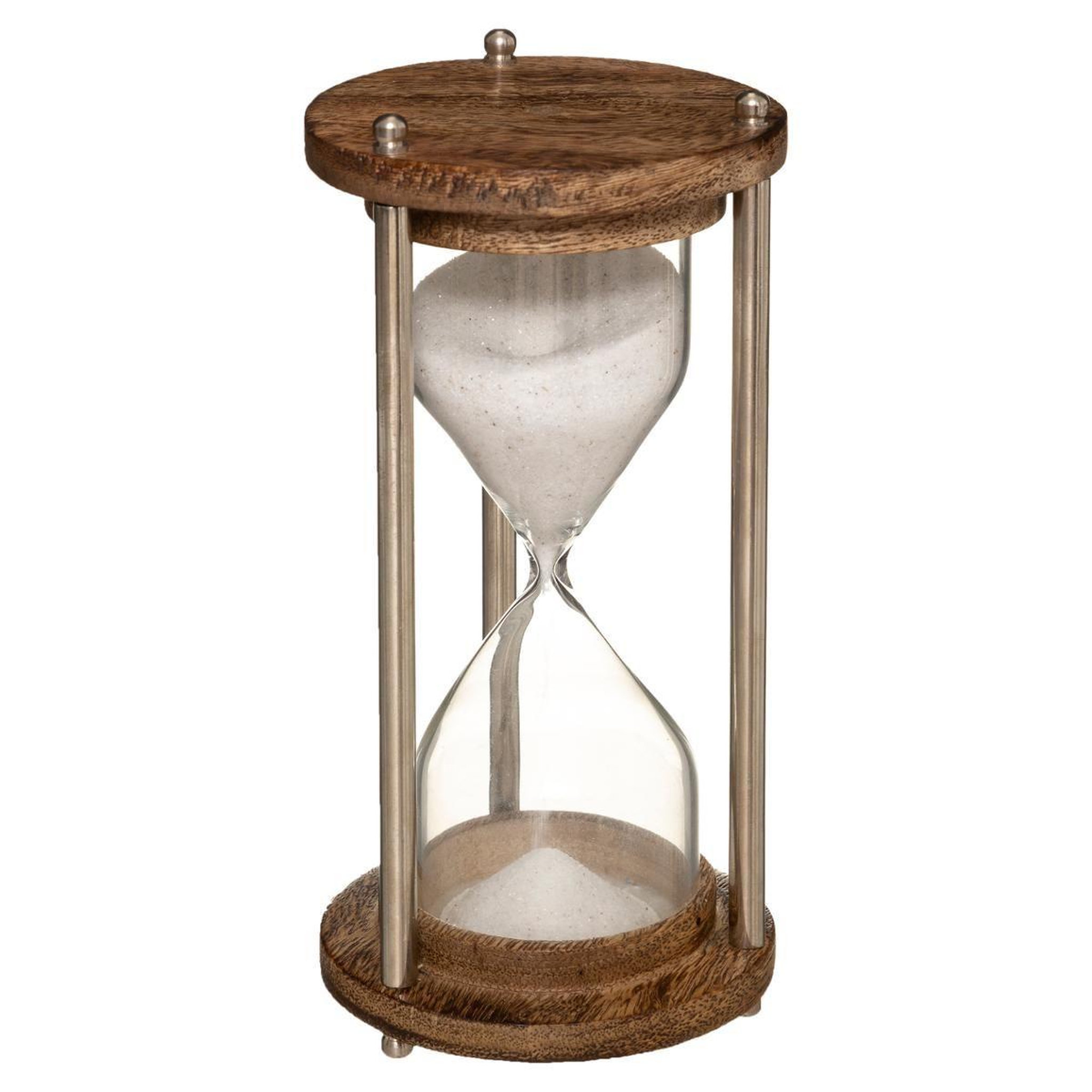 ATMOSPHERA Sablier déco  manguier  15cm naturel