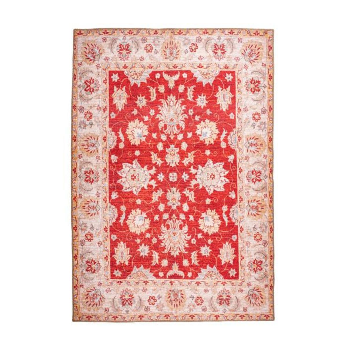 Paris Prix Tapis Tissé Imprimé Oriental  Faye  Rouge
