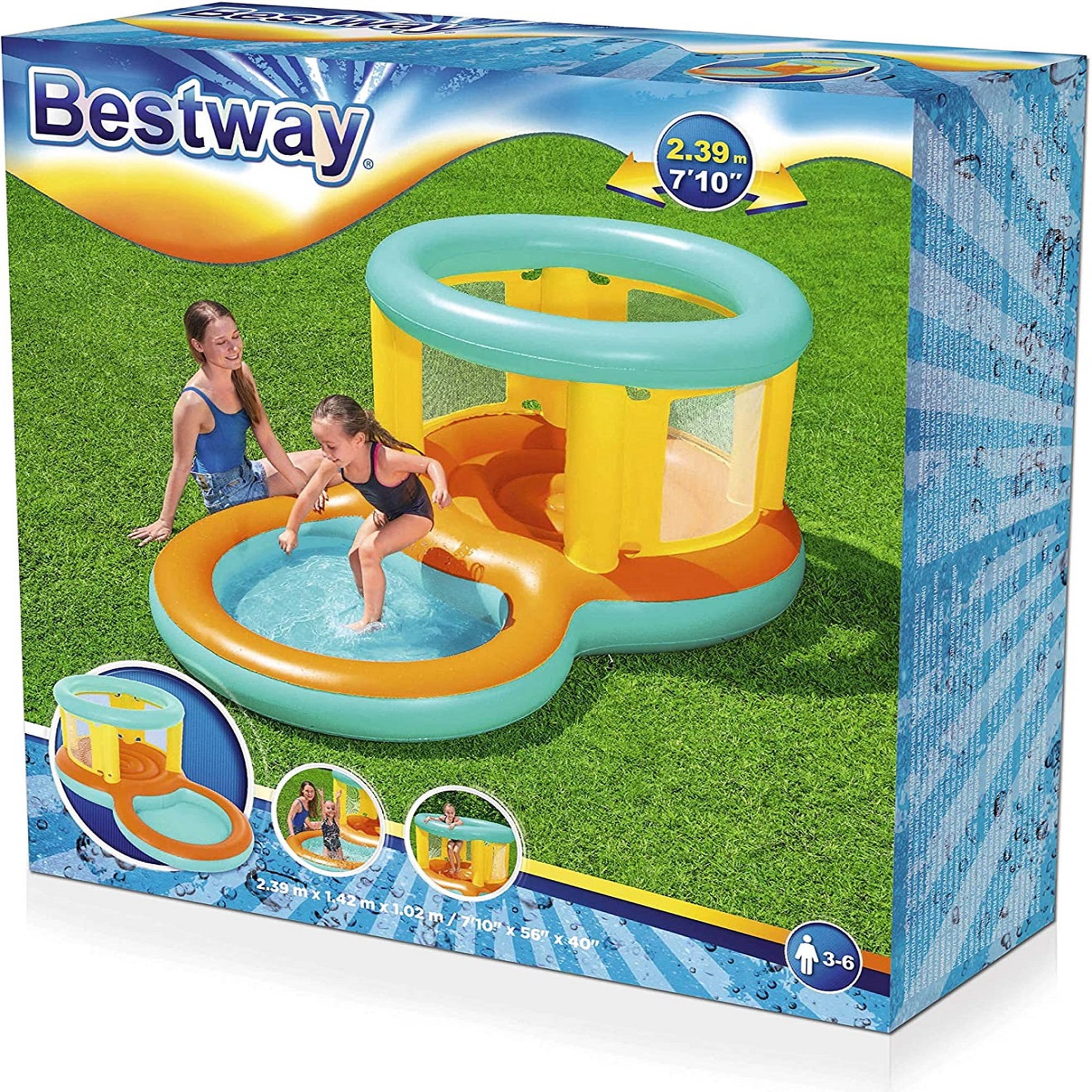 Voir la diapositive 9 : BESTWAY Château gonflable Bestway avec pataugeoire Jumptopia