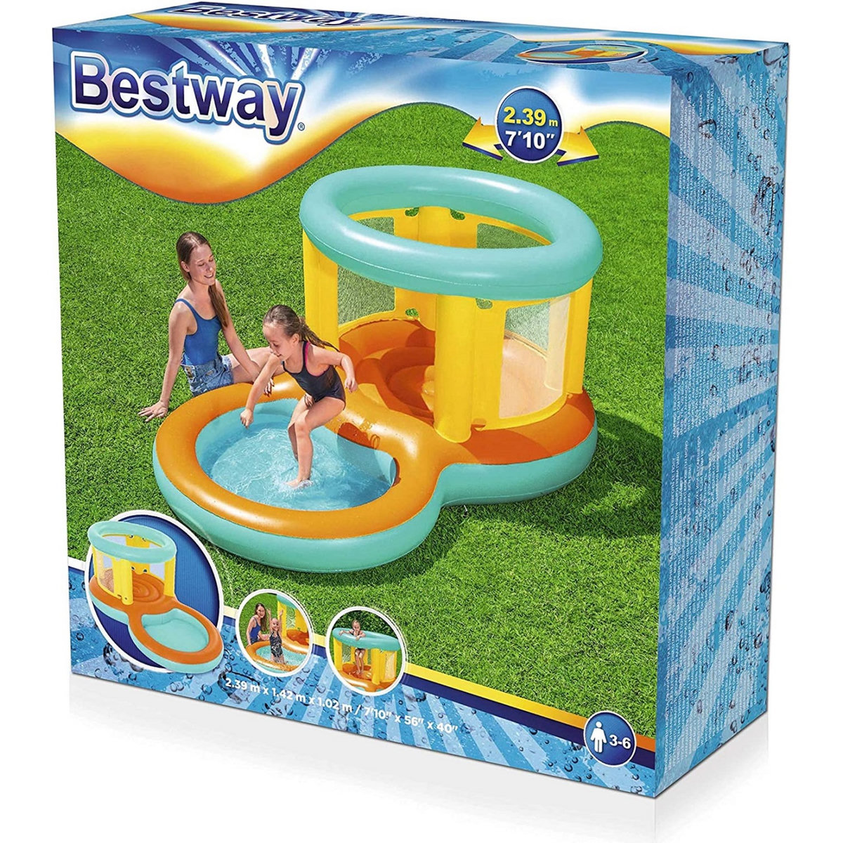 BESTWAY Château gonflable Bestway avec pataugeoire Jumptopia