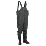 VIDAXL Cuissardes avec bottes vert foncé taille 43