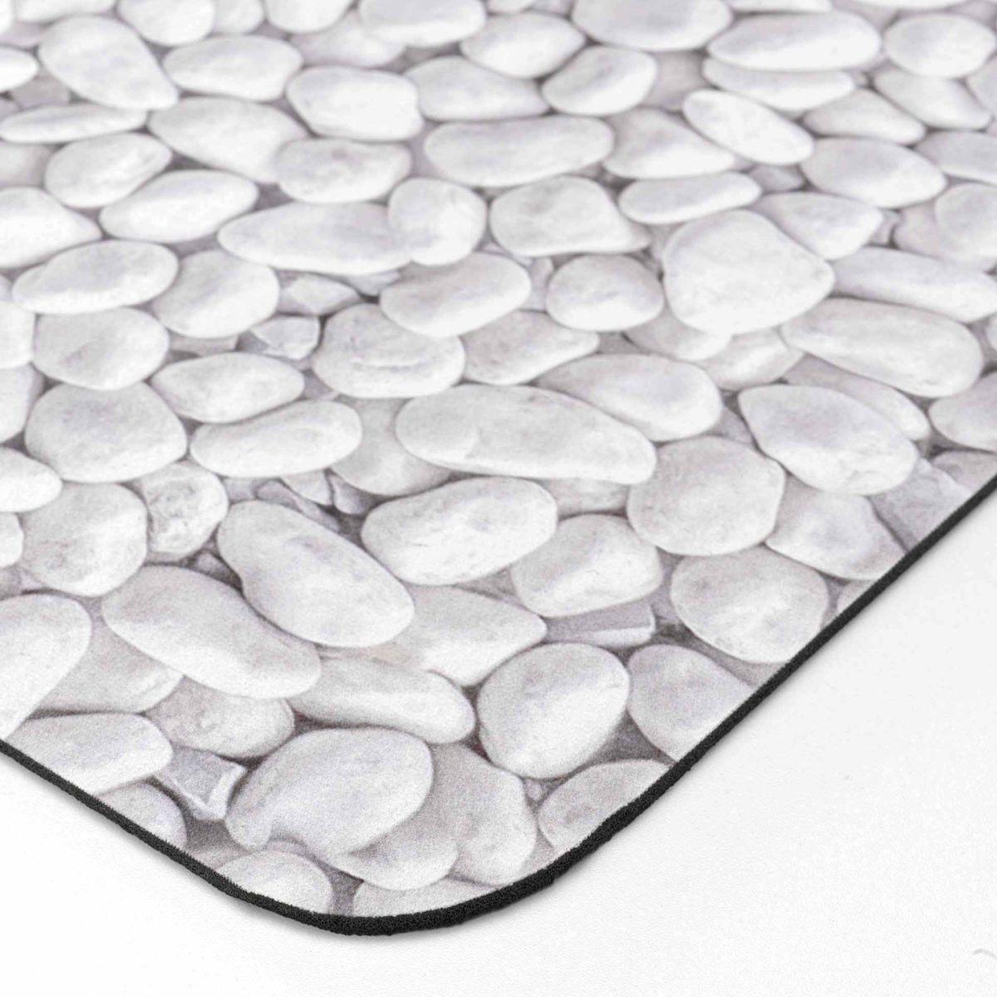 Voir la diapositive 2 : Douceur d'Intérieur Tapis de bain imprimé  leandra  50x120cm gris