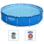 Voir la diapositive 2 : BESTWAY Bestway Piscine a cadre Steel Pro 396x84 cm