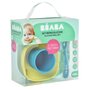Voir la diapositive 1 : BEABA Set vaisselle silicone 4 pièces - bleu