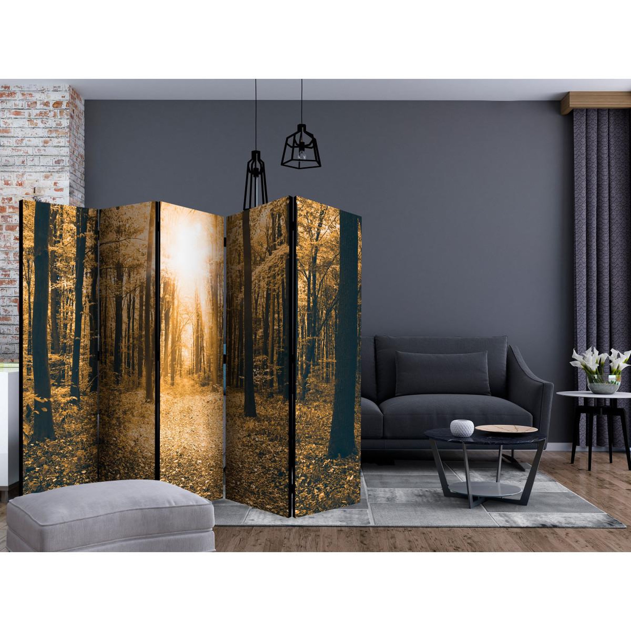 Voir la diapositive 2 : Paris Prix Paravent 5 volets  magical light  172x225cm
