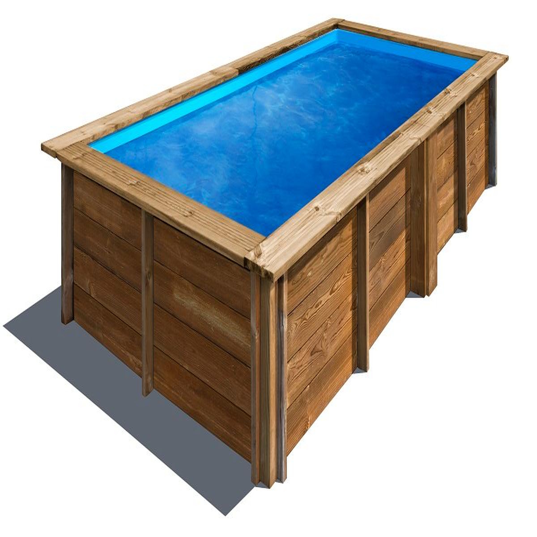 SUNBAY Piscine bois rectangulaire LEMON 