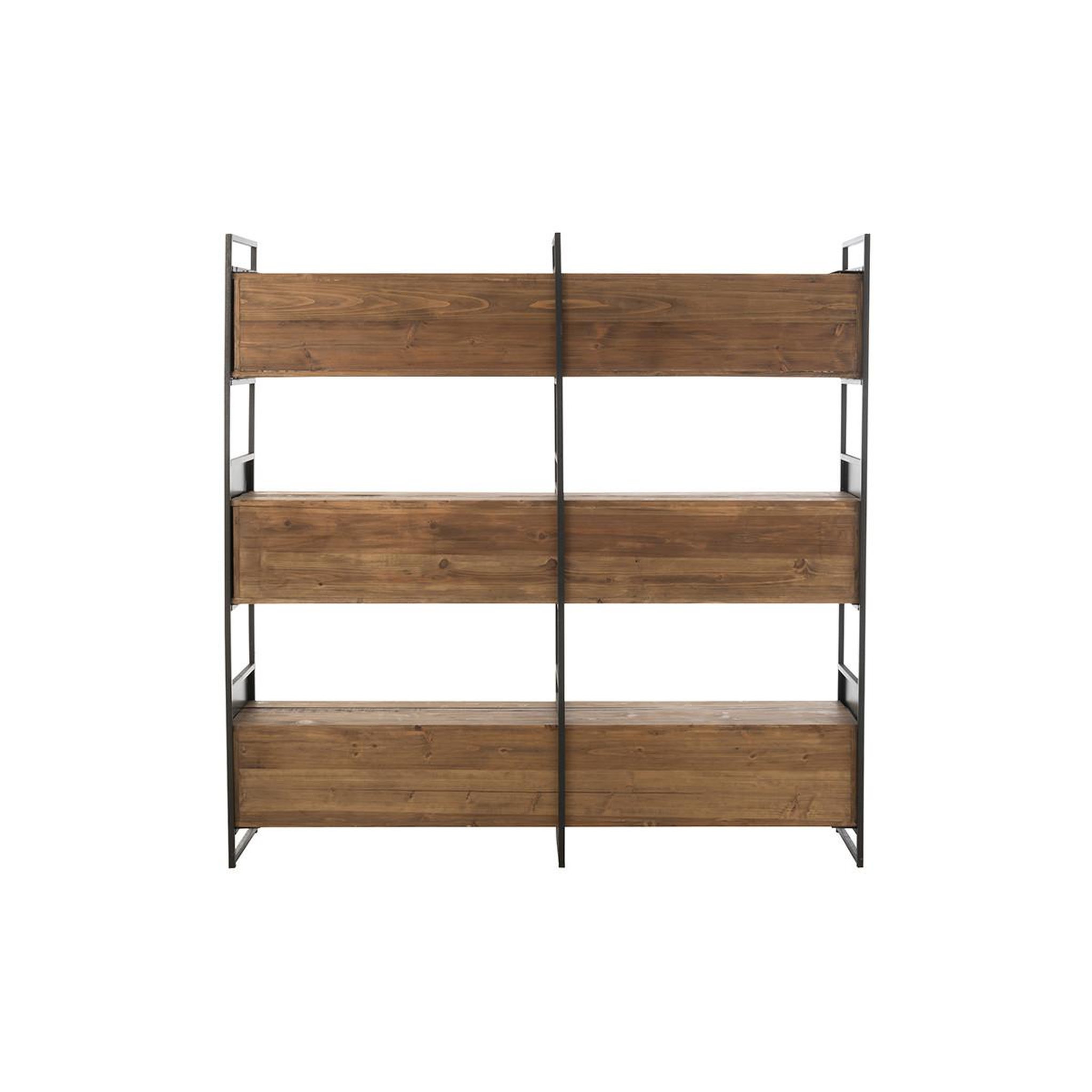 Voir la diapositive 3 : J-LINE Étagère en bois  stanley  200cm naturel