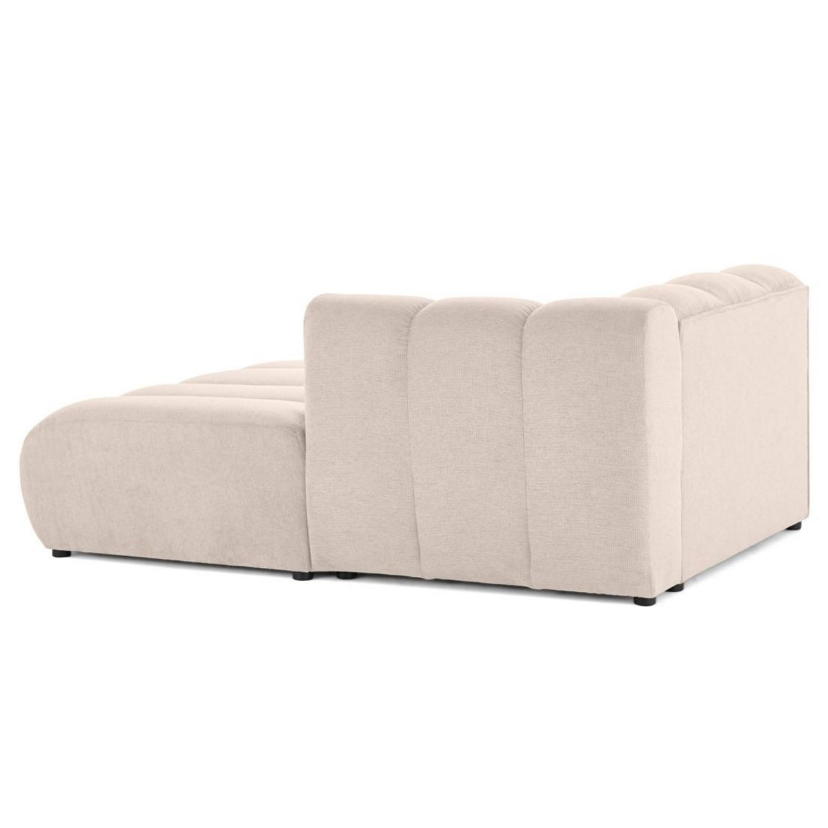 LISA DESIGN Debbie - module d'assise méridienne droit en tissu texturé