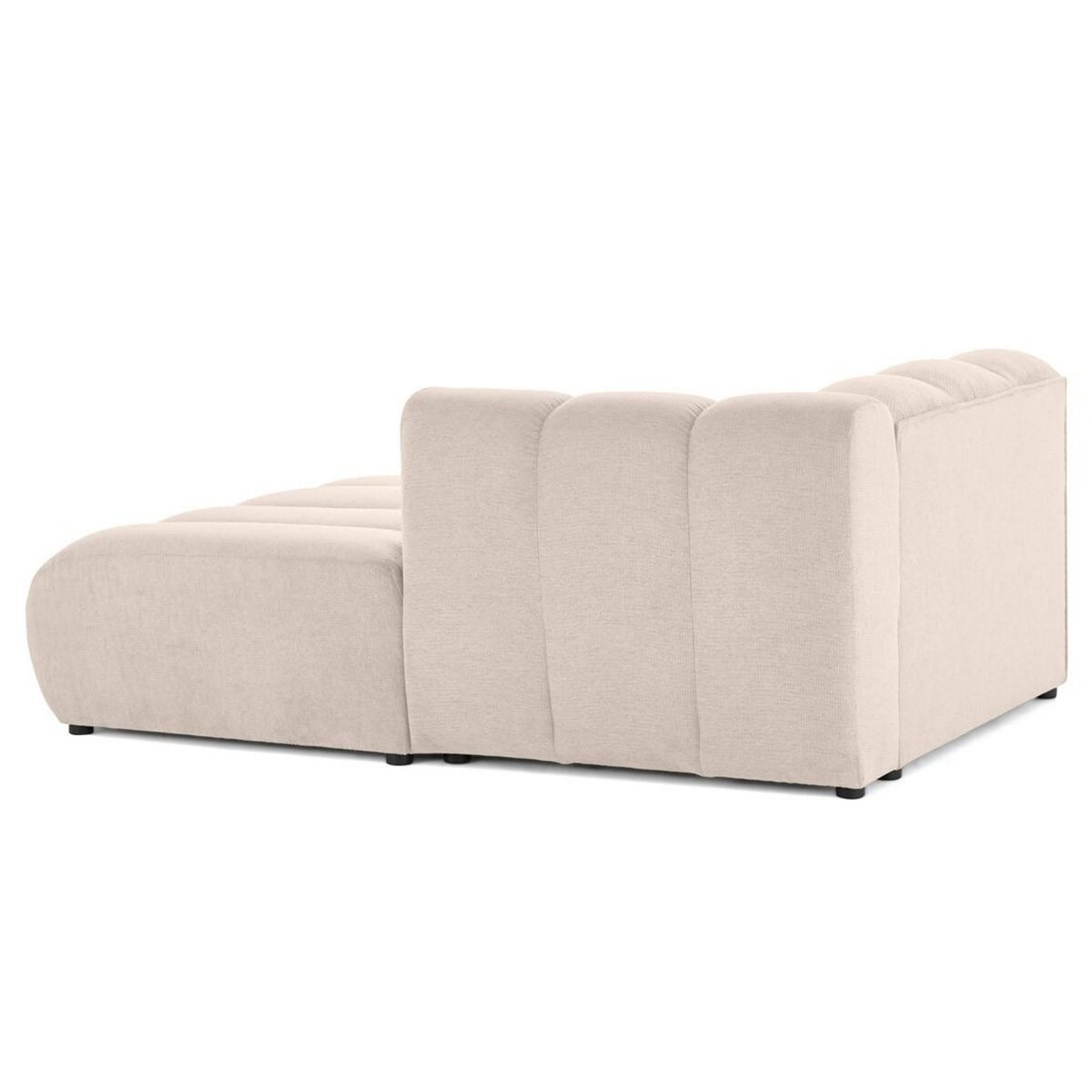 LISA DESIGN Debbie - module d'assise méridienne droit en tissu texturé