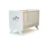 Voir la diapositive 2 : AT4 Ensemble lit bébé 60x120 cm et commode à langer 2 portes MICKEY ET MINNIE DISNEY Blanc et Hêtre