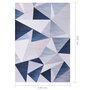 VIDAXL Tapis imprime Multicolore 140x200 cm Tissu