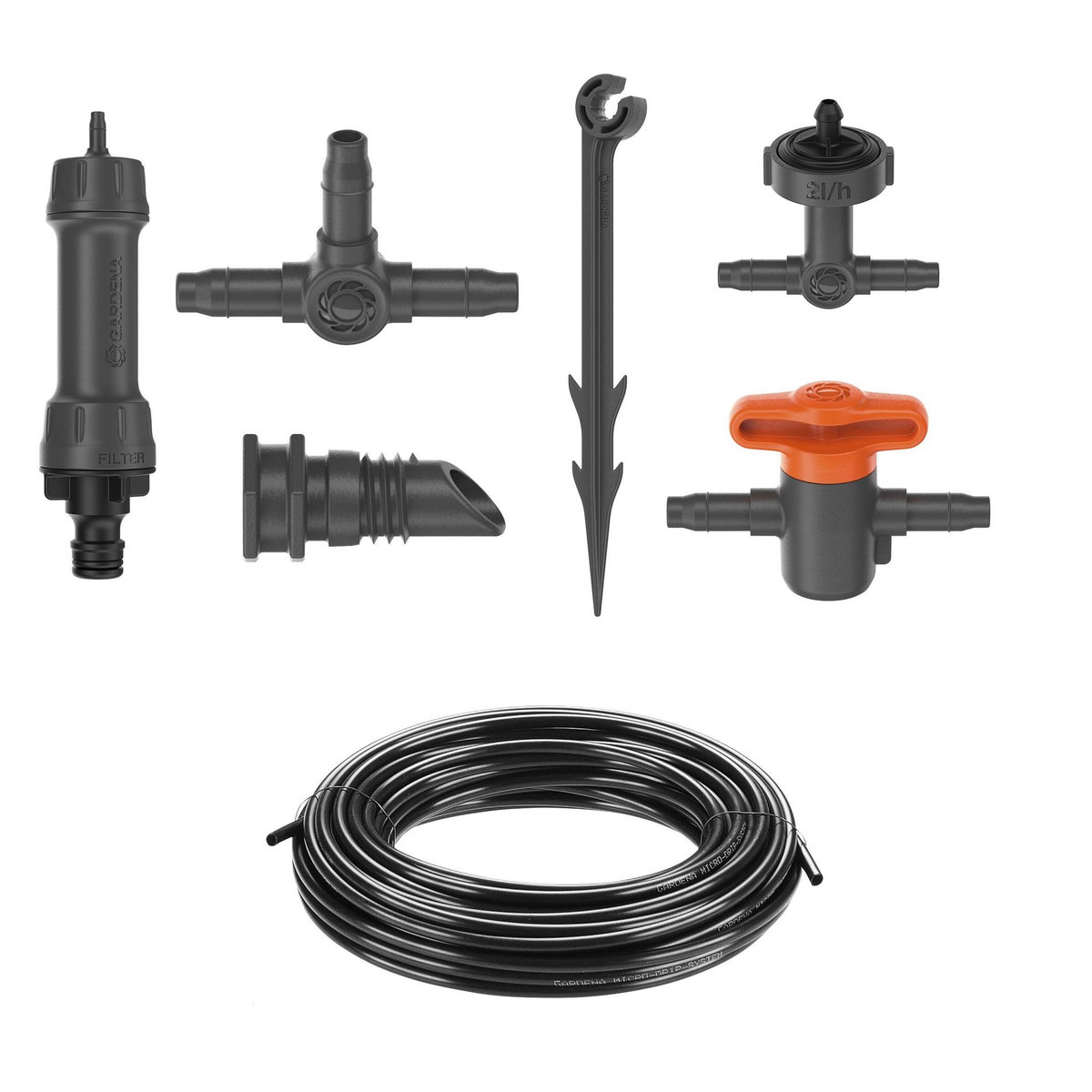 GARDENA Kit d'arrosage goutte à goutte pour balcon - 15m - 15 plantes