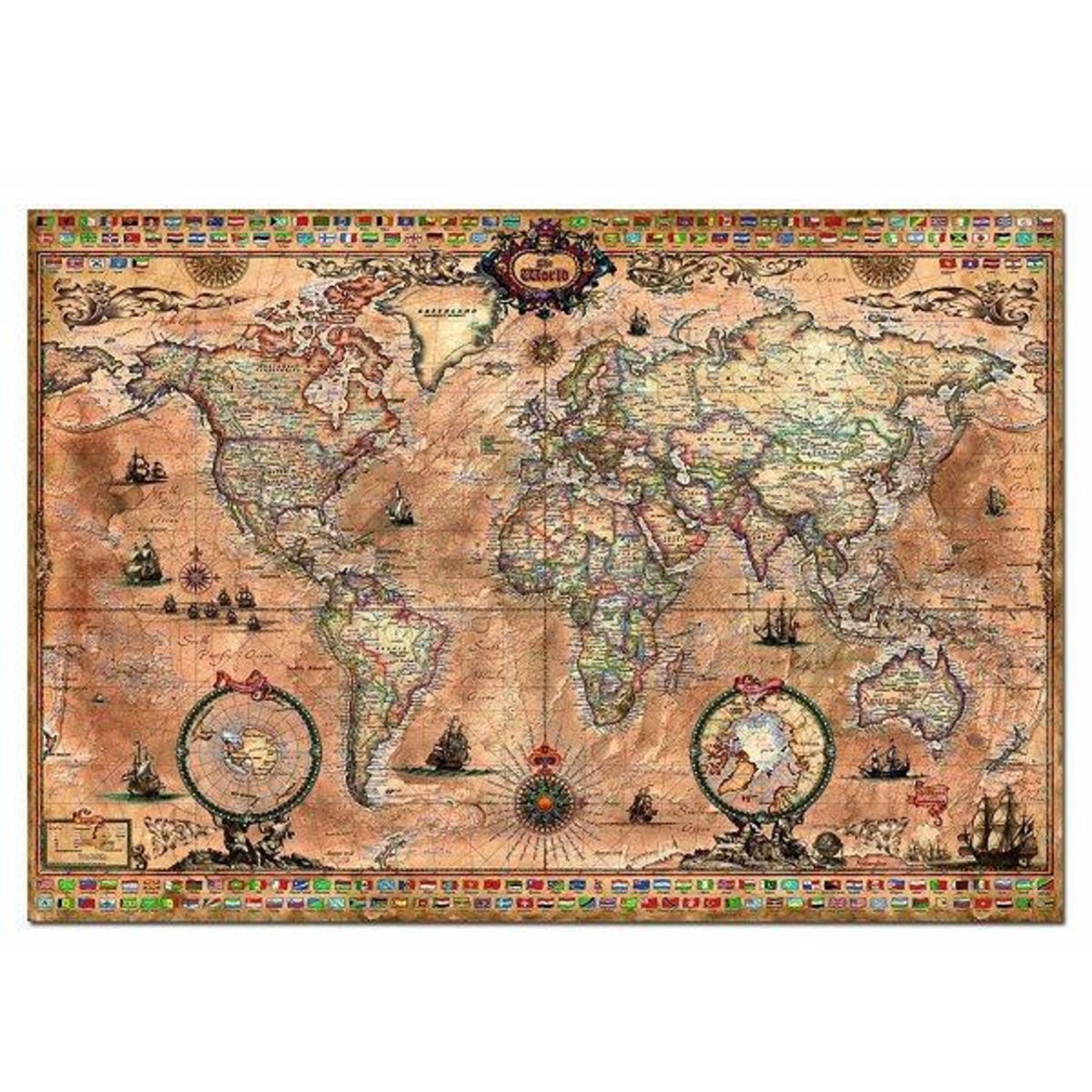 EDUCA Puzzle 1000 pièces - Mappemonde
