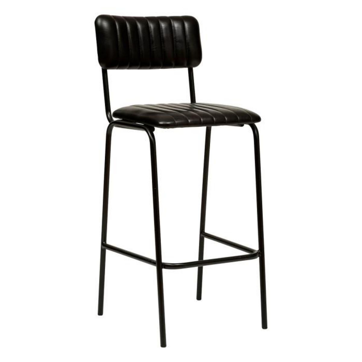 ATMOSPHERA Lot de 2 Chaises de Bar Design  Dario  103cm Noir