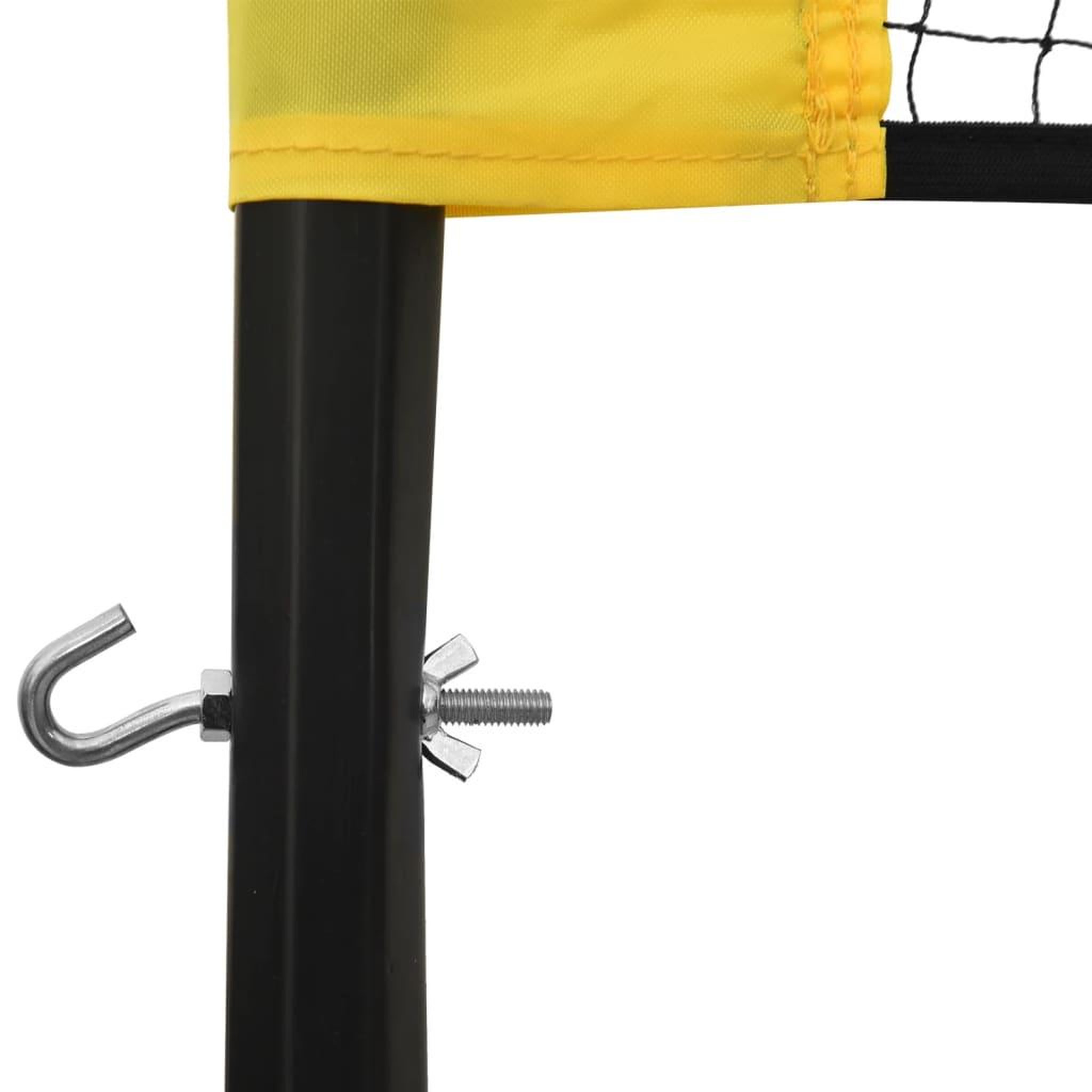 Voir la diapositive 5 : VIDAXL Filet de badminton jaune et noir 600x155 cm tissu pe