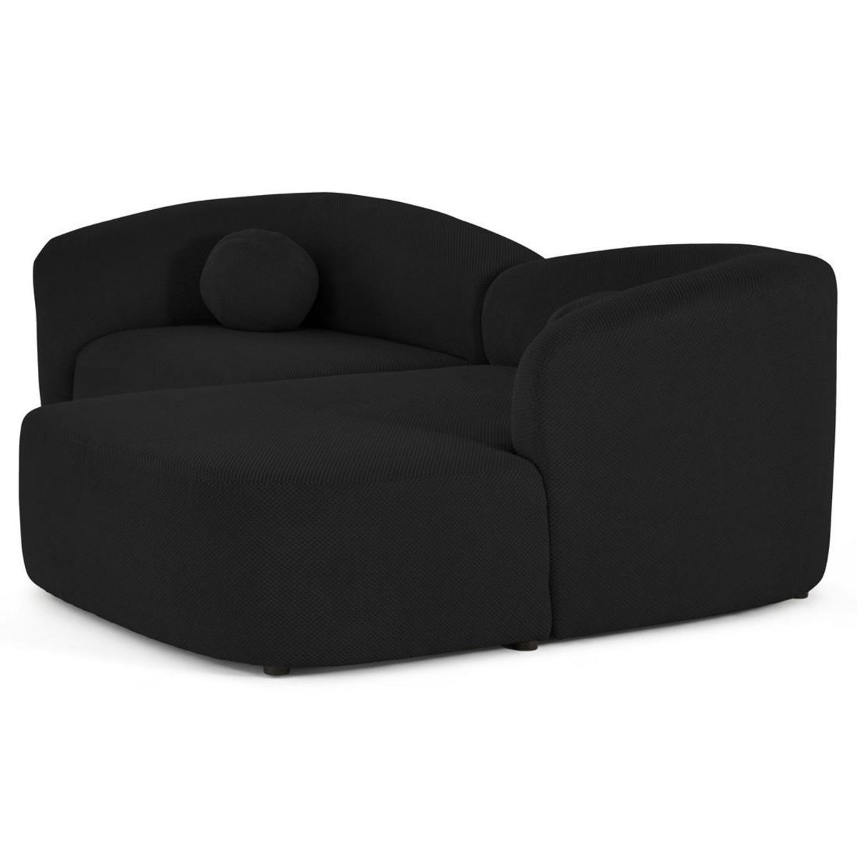 LISA DESIGN Charles - canapé d'angle droit 4 places en velours texturé