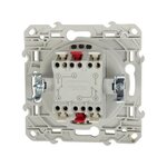 Schneider Electric Double interrupteur va-et-vient à assembler Odace, SCHNEIDER ELECTRIC, blanc