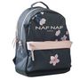 Voir la diapositive 2 : Naf Naf Sac à dos 2 compartiments bleu motif fleurs 