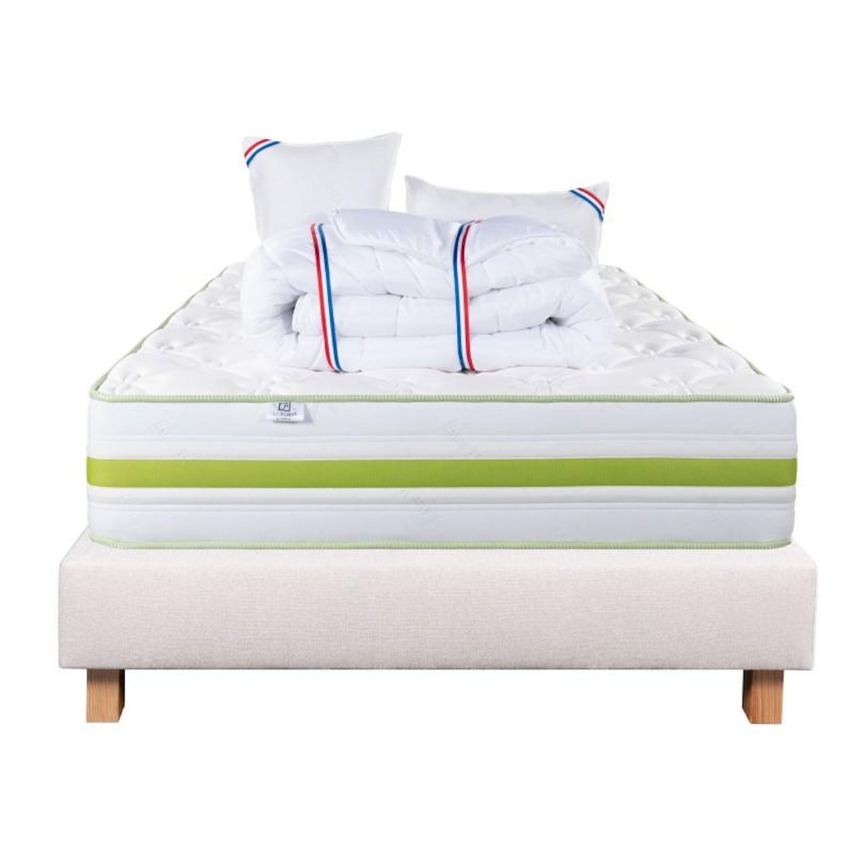 LUXURY LITERIE Ensemble literie mousse, Rêverie Ferme, Beige