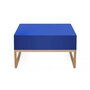 Paris Prix Table Basse Design en Bois  Cubis  60cm Bleu