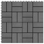 Voir la diapositive 1 : VIDAXL Carreaux de terrasse 22 pcs 30 x 30 cm 2 m^2 WPC Gris