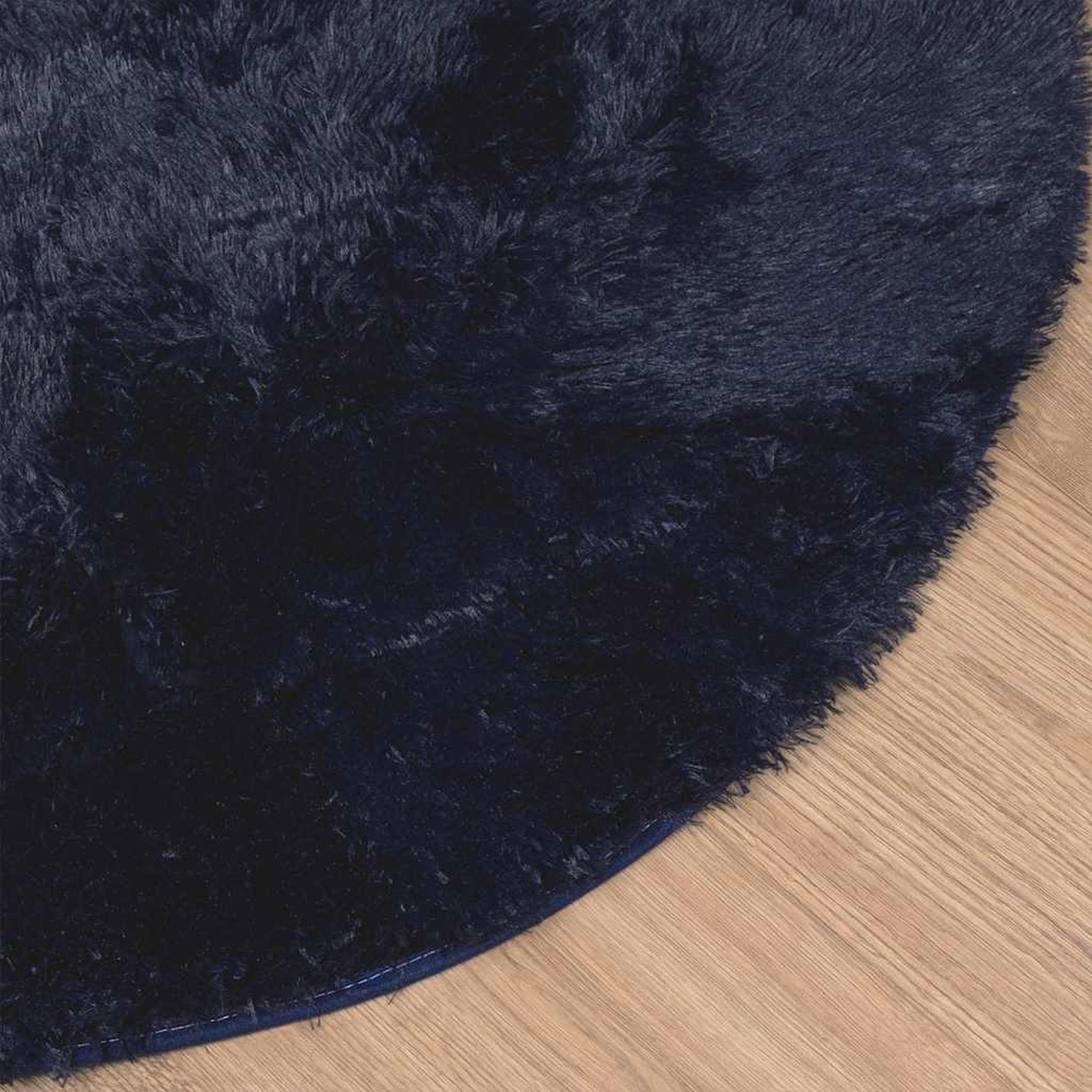 Voir la diapositive 4 : VIDAXL Tapis shaggy a poils longs NAVARRA bleu marine 240x240 cm