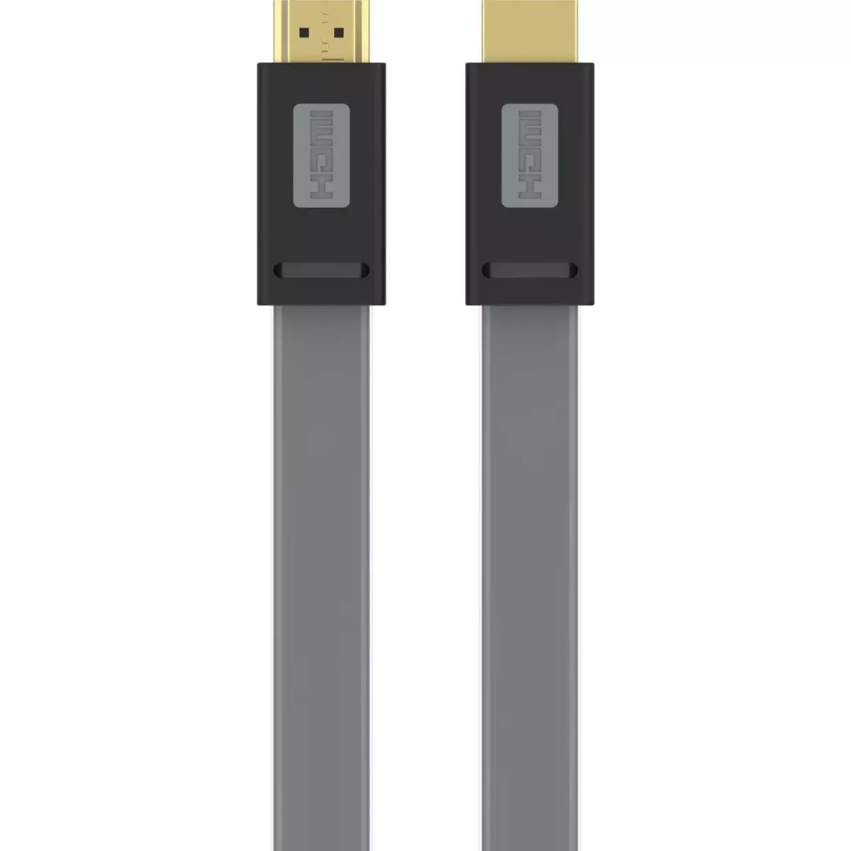 ESSENTIEL B Câble HDMI 2.0/18Gbps plat 2M anthracite